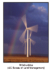 Text Box:  Wind turbine(UC Bureau of Land Management)