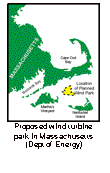 Text Box:  Proposed wind turbine park in Massachusetts(Dept of Energy)