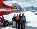 Roz, Art, Melinda & Rich on glacier (Don Sheldon amphitheater)