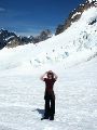 Melinda on the Ruth Glacier