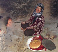 Baking bread in Ait Hani